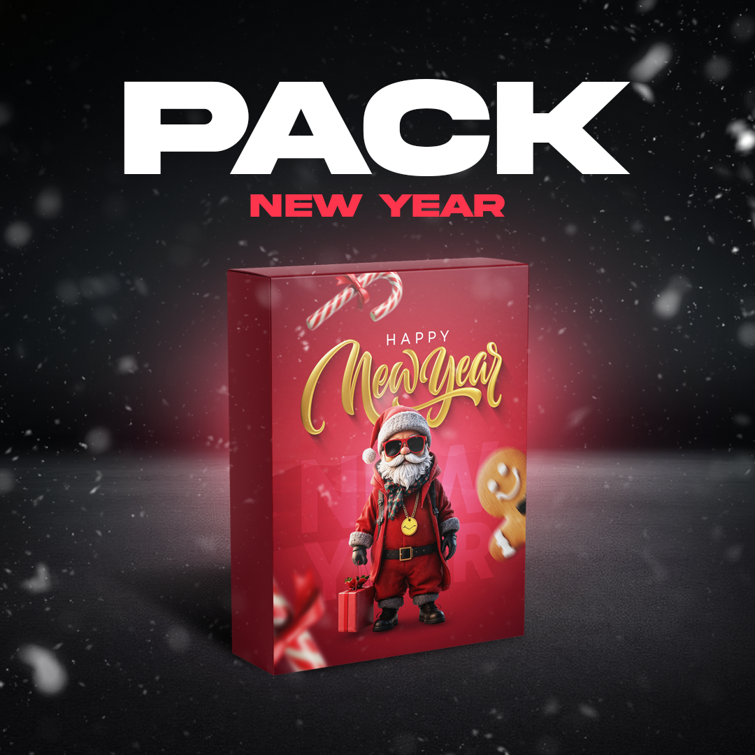 Pack Assets PNG Happy New Year - Gratuitement