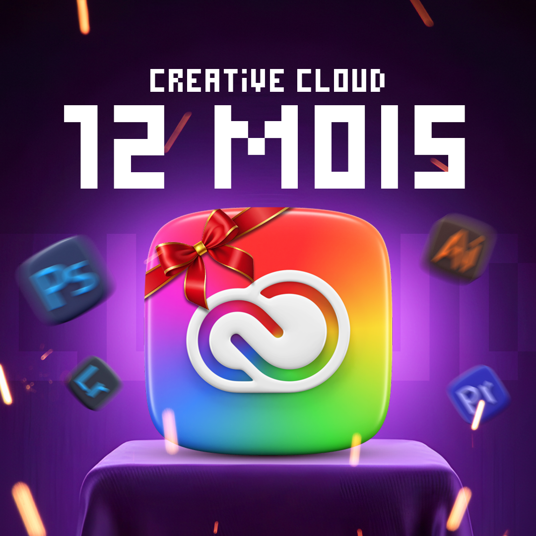 Abonnement Adobe Creative Cloud 12 Mois (livraison en 24h)