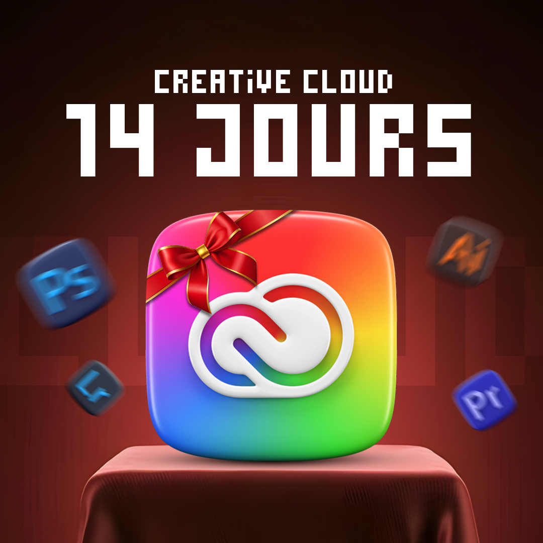 Abonnement Adobe Creative Cloud - 14 jours (livraison en 24h)
